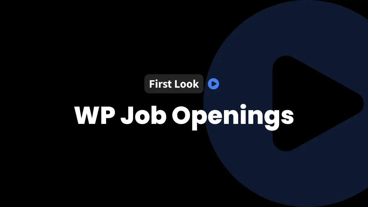 influencewp first look post wp job openings